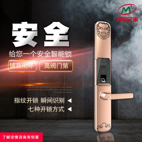 Fingerprint lock_smart lock_hotel lock_apartment door lock_electronic code lock_home of famous stars
