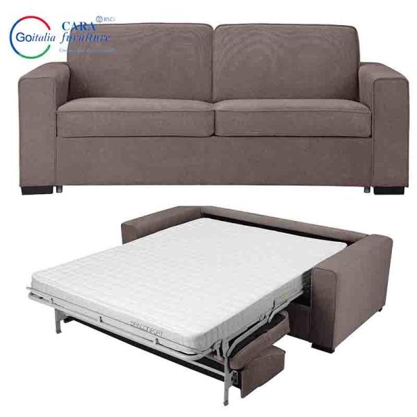 Simple Design Armrest Double Light Gray Fabric Foldable Sofa King Size Bed Luxury Sofa Bed Furniture