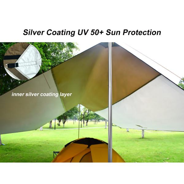 5-8 Persons Outdoor Waterproof Rain Fly Sun Shelter Tent Tarp For Camping