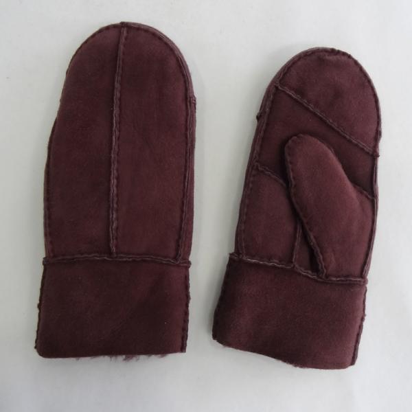 Wholesale cheap shearling mitten sheepskin gloves