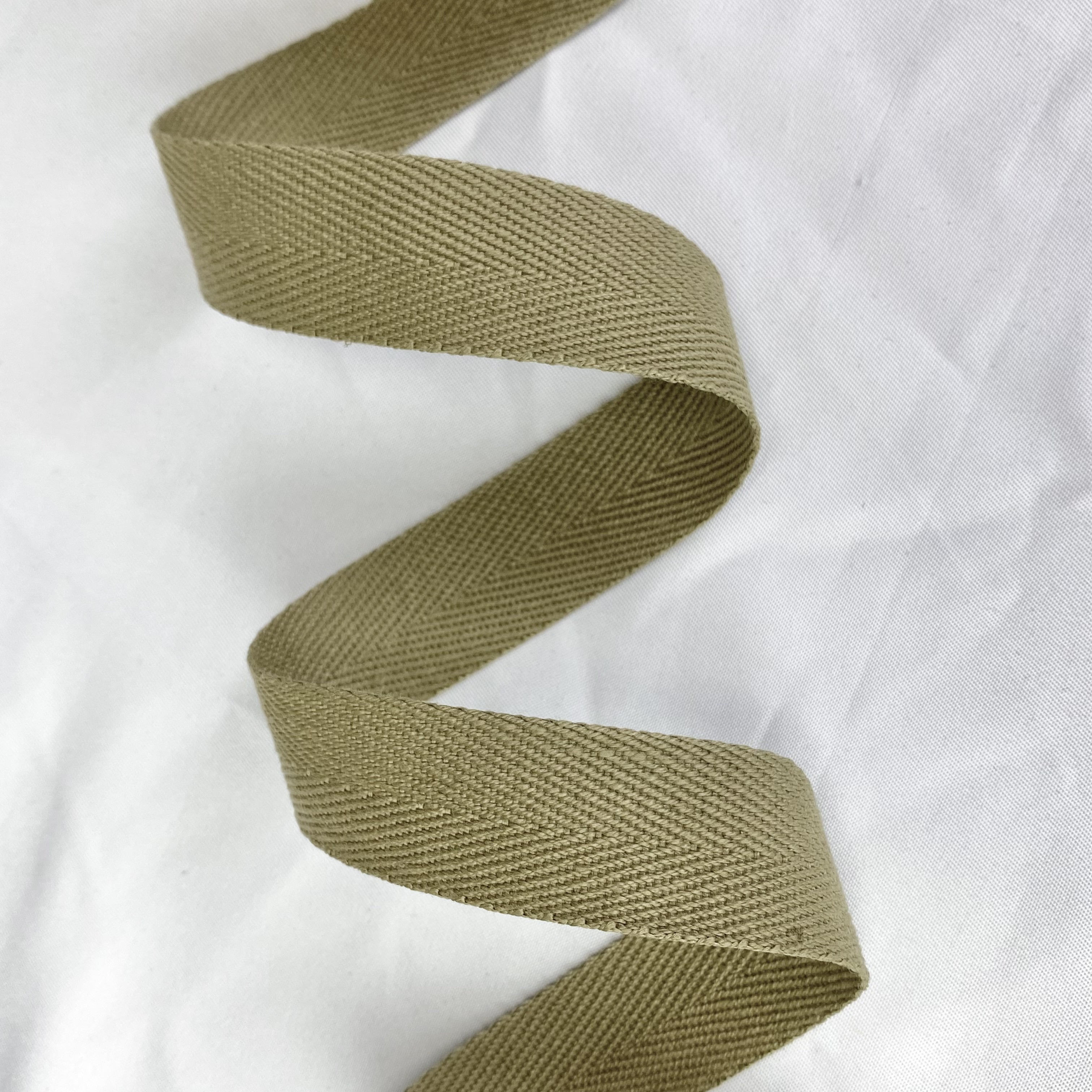 Herringbone polyester-cotton webbing Various colors Backpack strap Belt Handbag strap