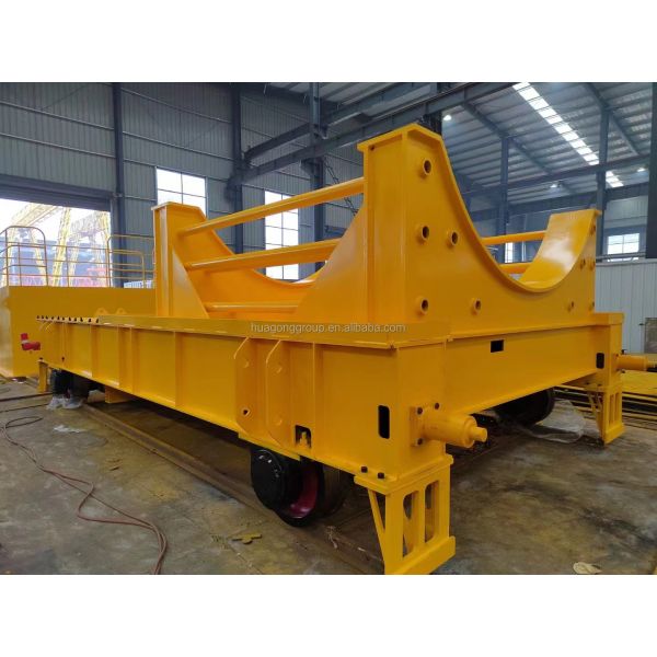 150t Capacity Heat Resistant Molten Steel Ladle Transfer Car with Dual Driving System for Industrial Use