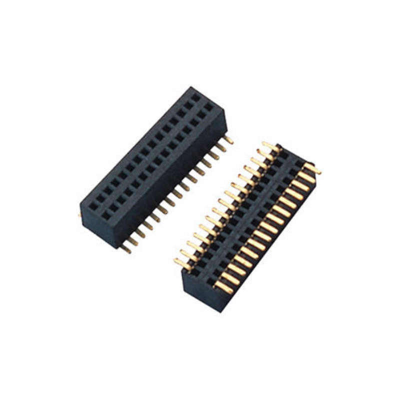 SMT Double Row Female Header 2x40 Pin 2.0mm Pitch Gold Plated PCB Connector Made of Brass