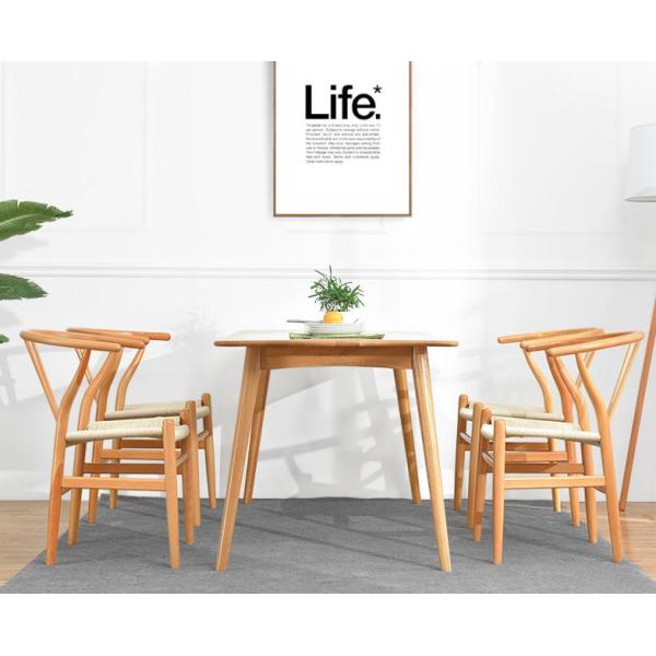 Nordic modern dining table and chair contracted household book chair arm-chair solid wood chair Y chair