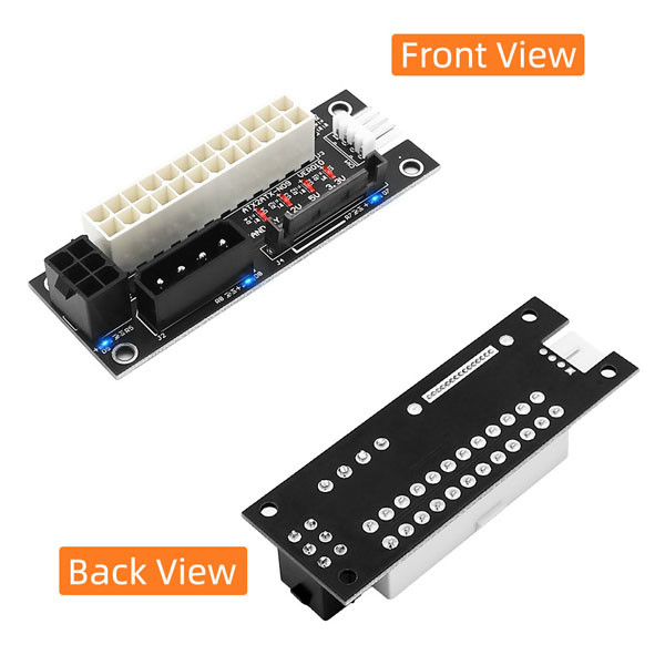 4 в 1 Pin SATA ATX двойном PSU 3mil доски силы 4 Molex одновременном