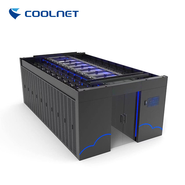 Enclosed Hot / Cold Aisle Modular Data Center With Precision Air Conditioning