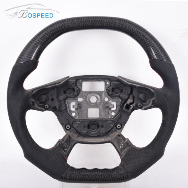 Black Carbon Fiber Ford Ranger Raptor Steering Wheel Sports Style 350mm
