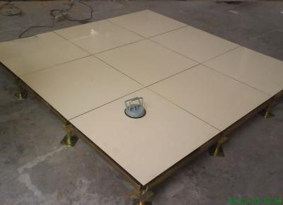 FS800 waterproof Ceramic Cold-rolled steel Raised Access Flooring 600 * 600 * 40mm