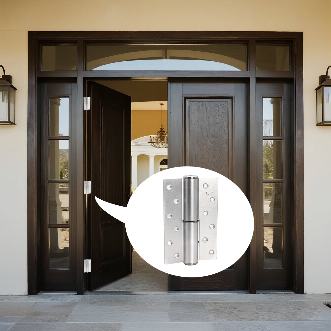 Self Close Aluminium Function Concealed Hydraulic Door Hinge