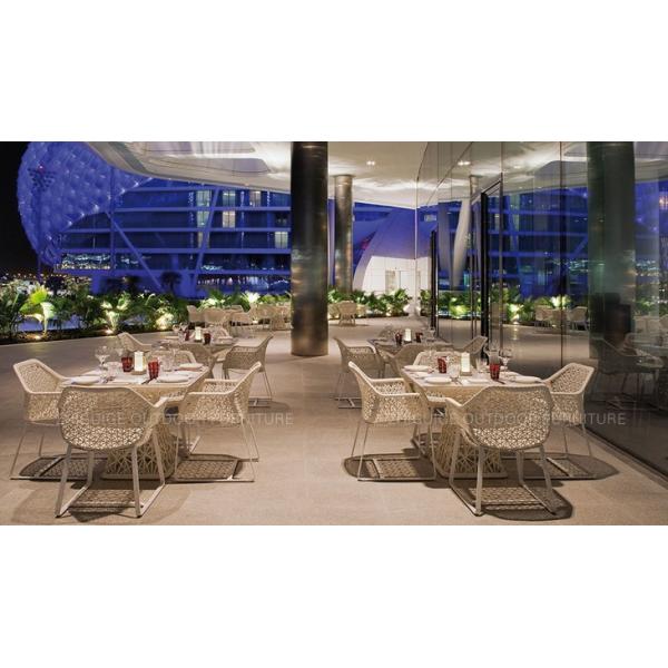 Hot sales Leisure Hotel Aluminium PE Rattan chairs and table Outdoor Garden Backyard Lounge chair