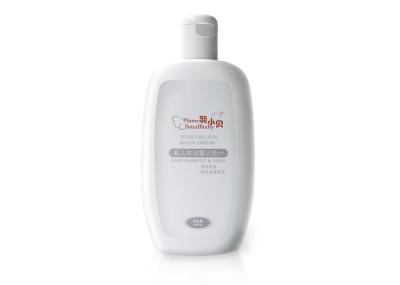 Logo Printing Baby Shampoo Bottle / Solid White Empty Baby Wash Bottle