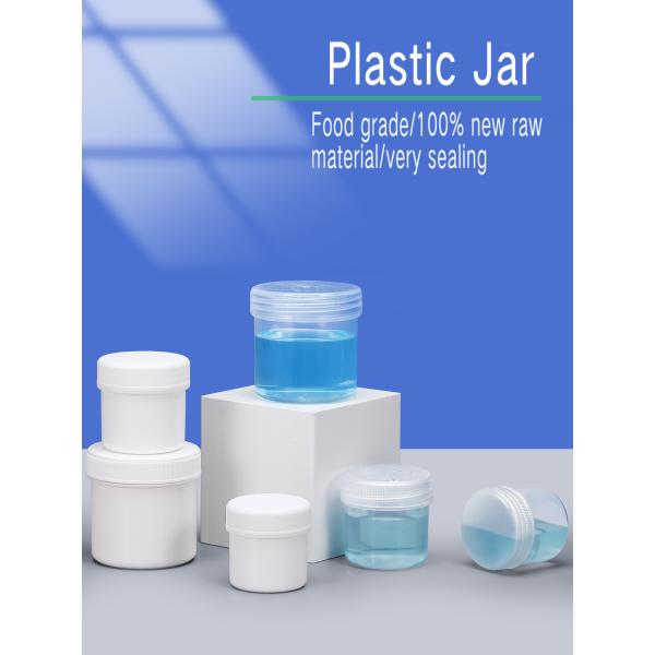 Almacenamiento de alimentos Cajas de especias de plástico de PP Jarros Contenedores con tapas 8 oz