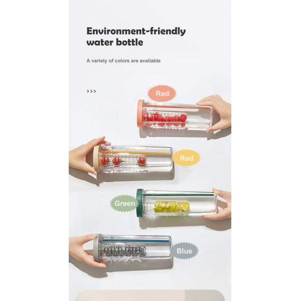 Outdoor Sports Must-Have Food Grade Plastic Water Bottle with Straw Straps and More