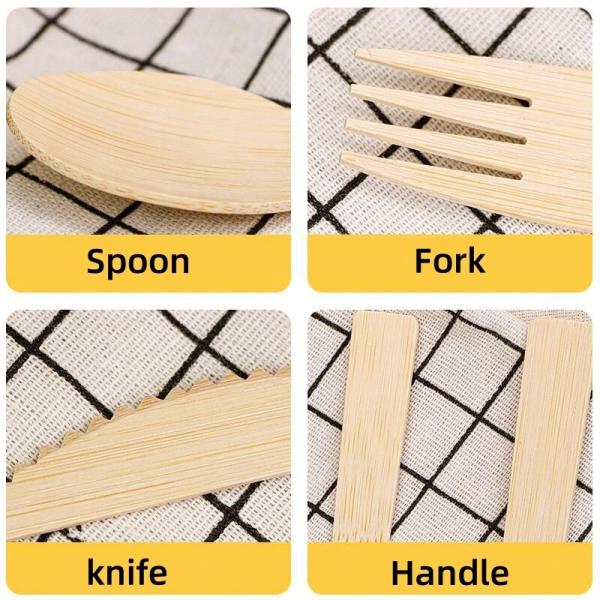 Disposable Biodegradable Wooden Cutlery Set Knife Fork Spoon Teaspoon for Wood Tableware