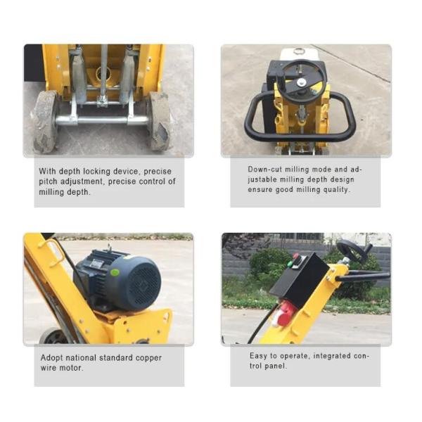 5-8mm Milling Depth Hydraulic Concrete Scarifier Floor Asphalt Concrete Pavement Road Milling Machine