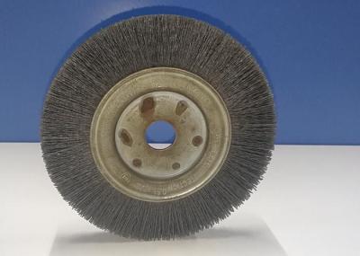 Deburring Abrasive Nylon Wheel Brush / Nylon Abrasive Filament Brushes High Density