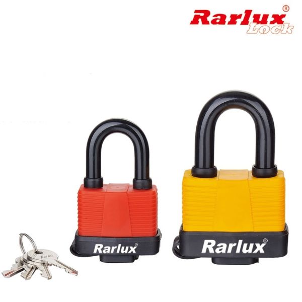 Rarlux FL1530 Waterproof Steel Padlock with Top Security Plastic Shell and Laminated Design Zhejiang Origin