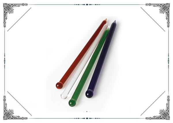 6.8 Inch Straight Colorful Glass Dabber Mixed Color Stick Shaped Dabber