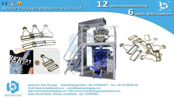 Wire nails long nails pouch packing machine with multi heads weigher BSTV-450AZ