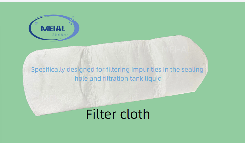 PE Material Anodizing Line Sealing Tank Filter Cloth with 180*810 Size and Corrosion Resistant Properties