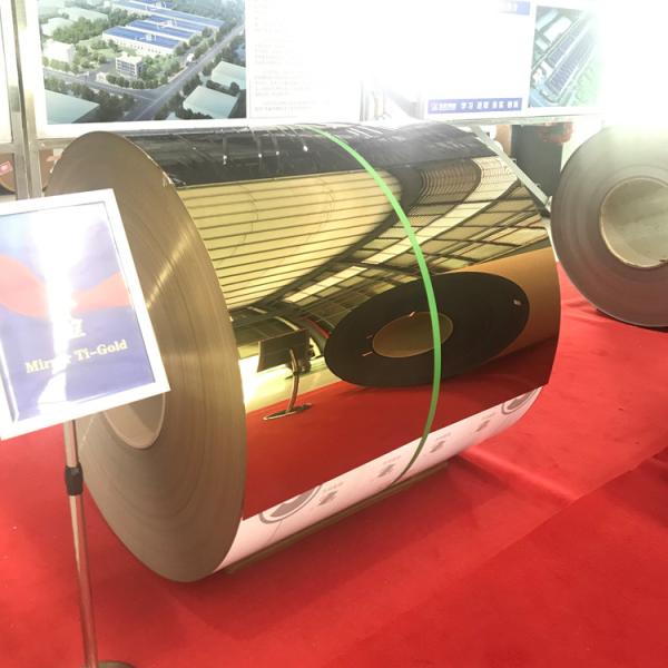 201 304 Color Stainless Steel Coil AISI Titanium Gold For Interior And Exterior Decoration