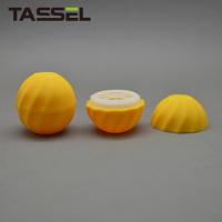envases cosméticos 7g de la esfera del protector labial vacío recargable de la bola redonda