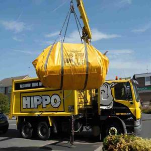 Customized Size 3 Yards Jumbo Waste Skip Bag For Construction Rubbish
