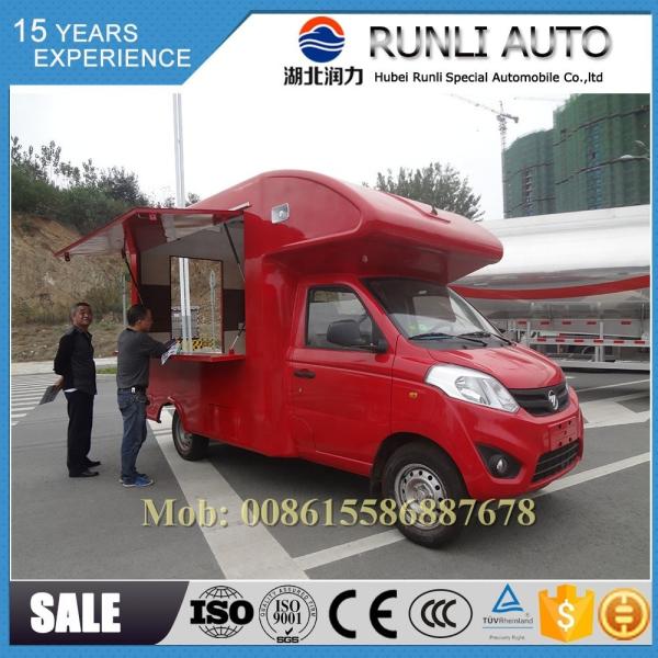 New Designed Manufacture FOTON 4x2 Gasoline Mobile Fast Food Truck