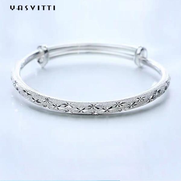 женщин браслетов ювелирных изделий 0.16oz 9.84in браслет стерлинговых серебряных пушпульных регулируемый