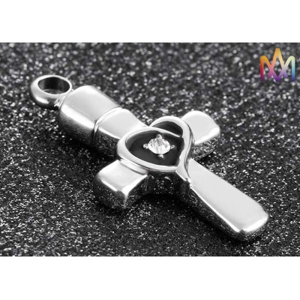 урна 19.5x38.5MM Rustproof перекрестная выгравировала шармы ожерелья