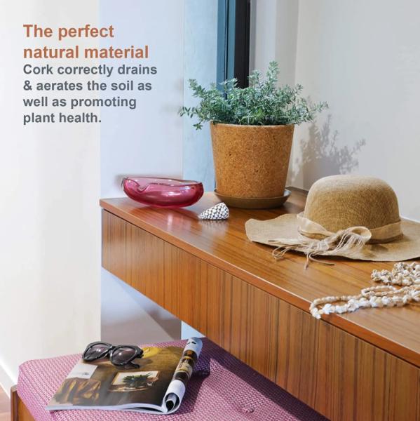 Customized Cork Flower Pot For Plants With Premium Quality