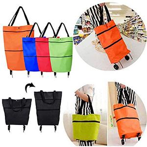 Laundry Utility Big Capacity Grocery Shopping Cart Lightweight Folding Waterproof Insulated Shopping Trolley