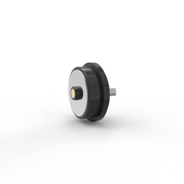 Diameter 10.0mm black round male female magnetic connector for electronic device