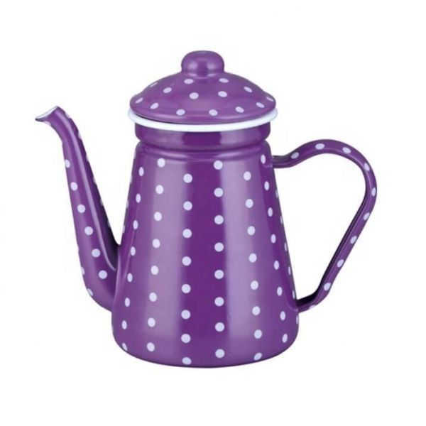 Electric Range Classic Type Enamel Kettle 1.2L Enamel Water Tea Pot With Decal