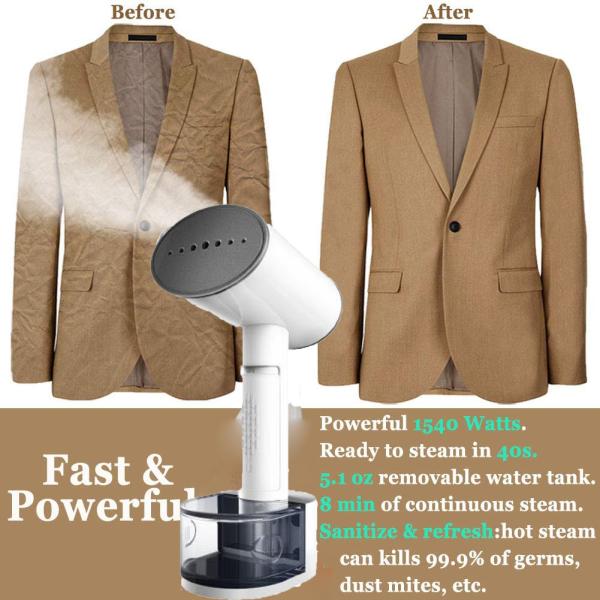 Hotel Portable Handheld Garment Steamer Clothes Steam Iron with and Lock Steam Switch