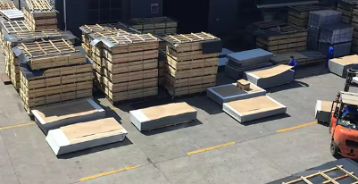 Plastic Wood Composite Facade Panels Custom Length 159mm x 23mm x Customizable Length
