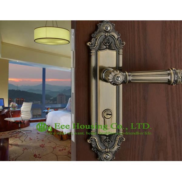 Interior Door Lock, European style mortise lock for timber door,Antique Brass finish lock