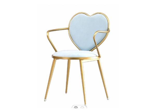 Restaurant French 710mm Faux Leather Dining Chairs Velvet Luxury