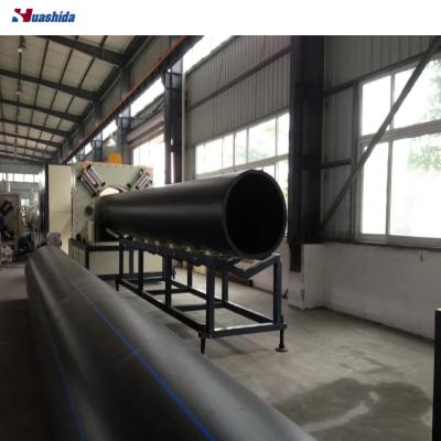 PP Extruder Machine for Solid Wall Water Supply HDPE Pipes with Blue Strip