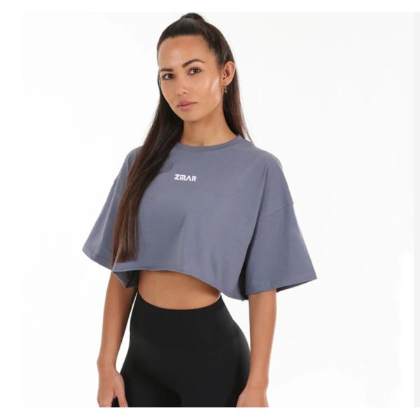 Les T-shirts de blanc de pièce en t de Spandex de coton de mode desserrent le T