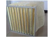 Filtre à air en acier galvanisé à pression initiale de 50 Pa en fibres synthétiques