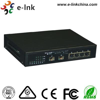 Interruptor industrial do ponto de entrada dos ethernet do nível básico, poder de 4 portos sobre o interruptor dos ethernet