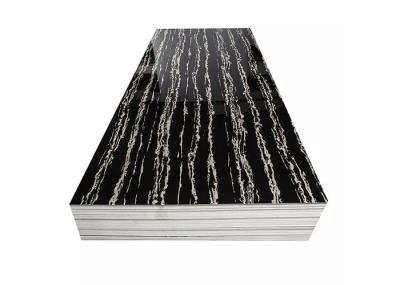 folha de mármore UV do PVC 4x8 de 3mm para a decoração interna da parede