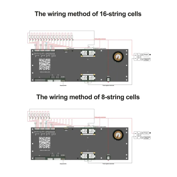 Jikong V19 Household Energy Inverter BMS 8s/24V 16s/48V Li-ion/ LiFePO4/ Lto Battery BMS Jk-Pb2a16s15p