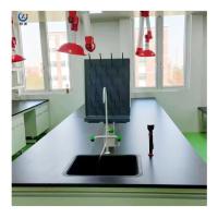 Largo de laboratorio de la isla de la mesa de trabajo del banco 75x90cm con 2 casilleros 2 puertas