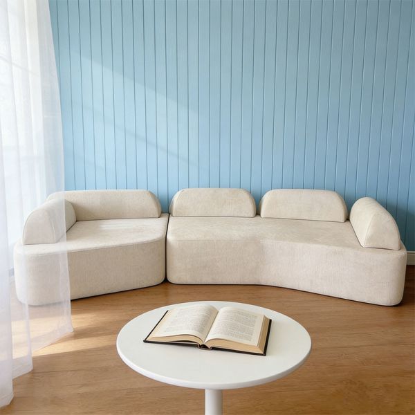 Modern Vacuum Packing Compressed Sofa For Living Room Furniture Modular Sofa Luxury Fabric Corner Sofa Couch Set