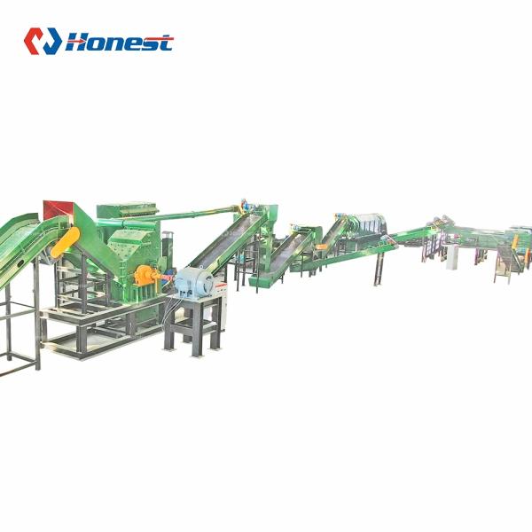 Heavy Metal Waste Crushing and Recycling Line Air Separator and Magnetic Separator for Metal Recycling