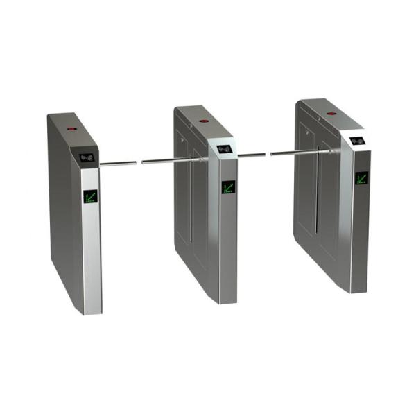 NFC Access Control Drop Arm Turnstile with 100W Power and 30 Person/Minute Flow Rate