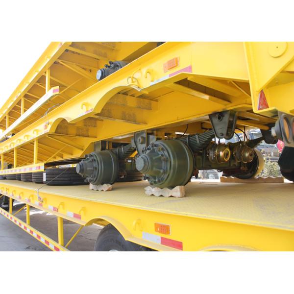 Árboles del transporte 2 45 toneladas del 13m del equipo de camión de remolque pesado con la cama baja