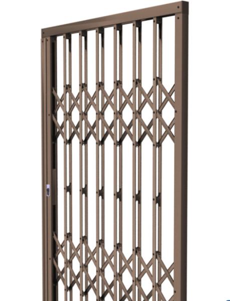 Strong Aluminium Burglar Trellis Door With High Safey Single Slam Lock